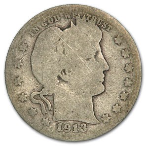 1913 Barber Quarter AG