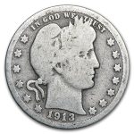 1913 Barber Quarter Good