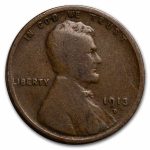1913-D Lincoln Cent 50-Coin Roll Avg Circ
