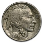 1913-D Type-II Buffalo Nickel AU