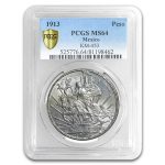 1913 Mexico Silver Peso Caballito MS-64 PCGS