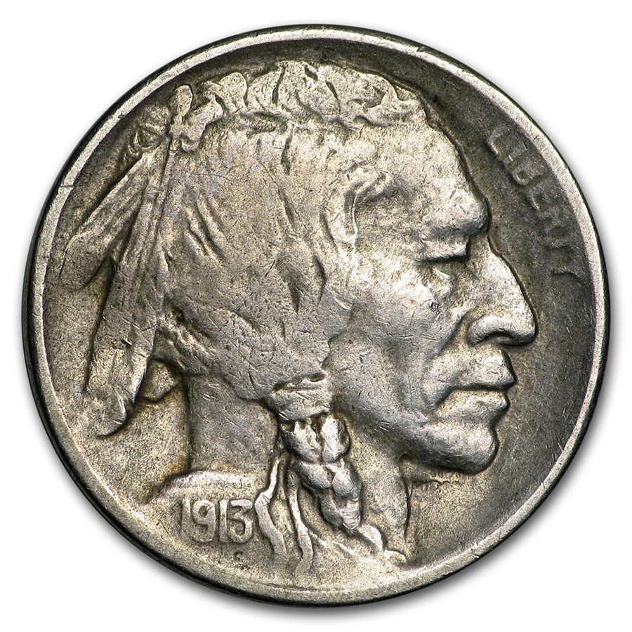 1913-S Type-II Buffalo Nickel VF
