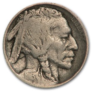 1913 Type-II Buffalo Nickel VG