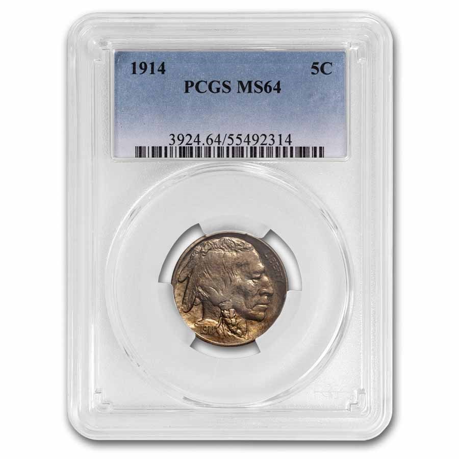 1914 Buffalo Nickel MS-64 PCGS