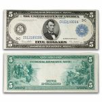 1914 (C -Philadelphia) $5.00 FRN VF+ (Fr#855A)
