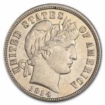1914-D Barber Dime BU