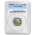 1914-D Buffalo Nickel XF-45 PCGS