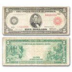 1914 (D-Cleveland) $5.00 FRN Fine (Fr#835b) Red Seal