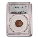 1914-D Lincoln Cent VF-25 PCGS