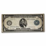 1914 (E-Richmond) $5.00 FRN Fine (Fr#863A)