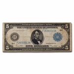 1914 (F-Atlanta) $5.00 FRN F (Fr#867A)