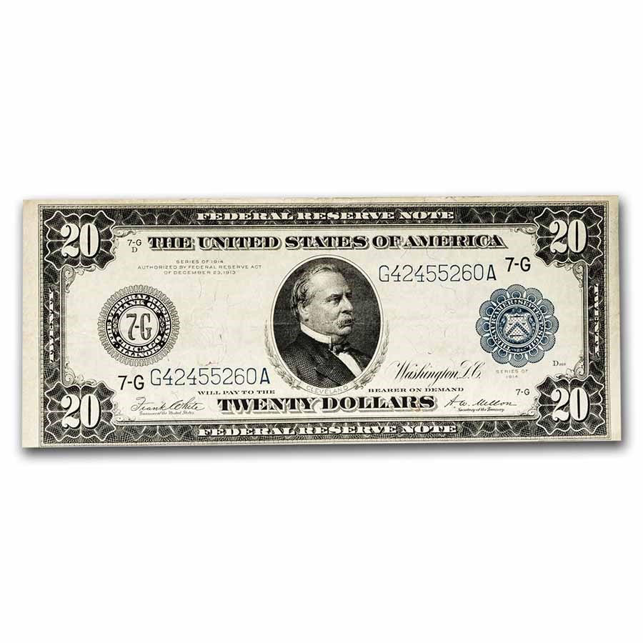 1914 (G-Chicago) $20 FRN VF (Fr#991A)