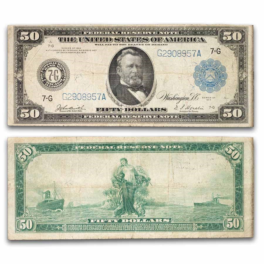 1914 (G-Chicago) $50 FRN F/VF (Fr#1050)