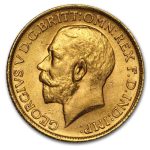 1914 Great Britain Gold Sovereign George V BU