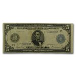1914 (L-San Francisco) $5.00 FRN VF (Fr#891A)
