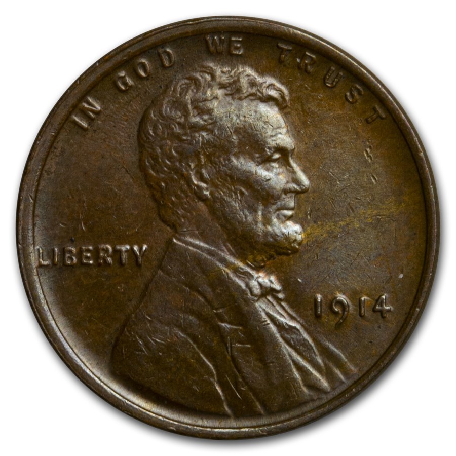 1914 Lincoln Cent BU (Brown)