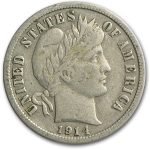 1914-S Barber Dime Fine