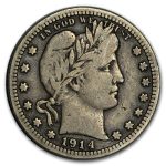 1914-S Barber Quarter VF