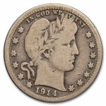 1914-S Barber Quarter VG