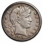 1914-S Barber Quarter XF