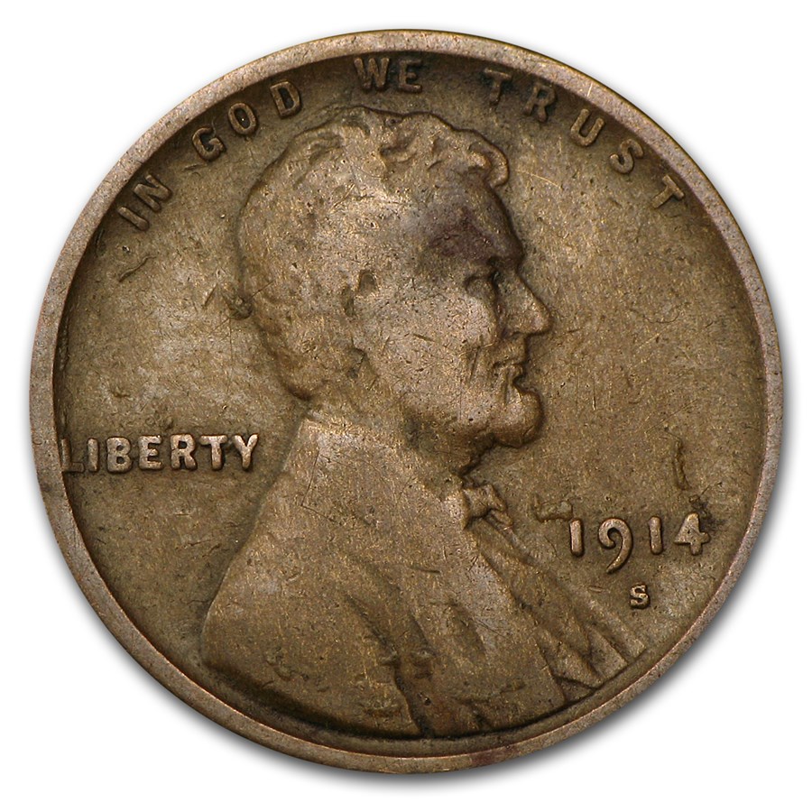 1914-S Lincoln Cent Fine Details