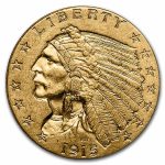 1915 $2.50 Indian Gold Quarter Eagle BU