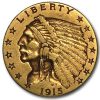 1915 $2.50 Indian Gold Quarter Eagle XF