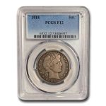 1915 Barber Half Dollar Fine-12 PCGS