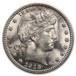 1915 Barber Quarter BU