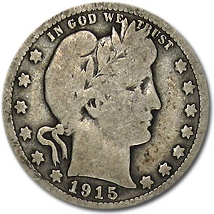 1915 Barber Quarter Good/VG
