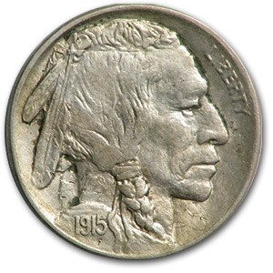 1915 Buffalo Nickel AU Details (Cleaned)