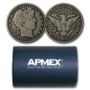 1915-D Barber Half Dollar 20-Coin Roll Avg Circ