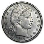 1915-D Barber Half Dollar AU