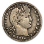 1915-D Barber Quarter Fine