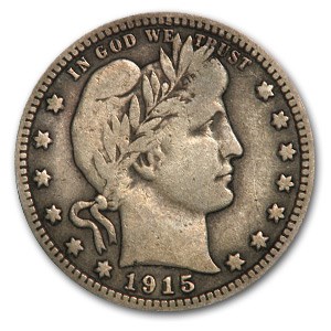 1915-D Barber Quarter Fine