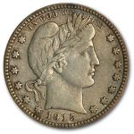 1915-D Barber Quarter XF