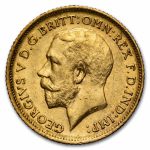 1915-S Australia Gold 1/2 Sovereign AU