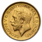 1915-S Australia Gold 1/2 Sovereign BU