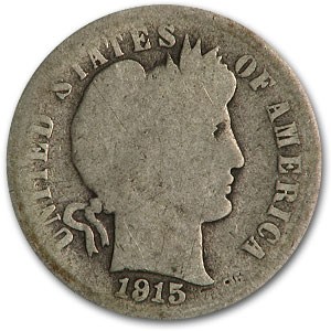 1915-S Barber Dime AG