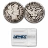 1915-S Barber Half Dollar 20-Coin Roll Avg Circ