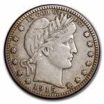 1915-S Barber Quarter VF
