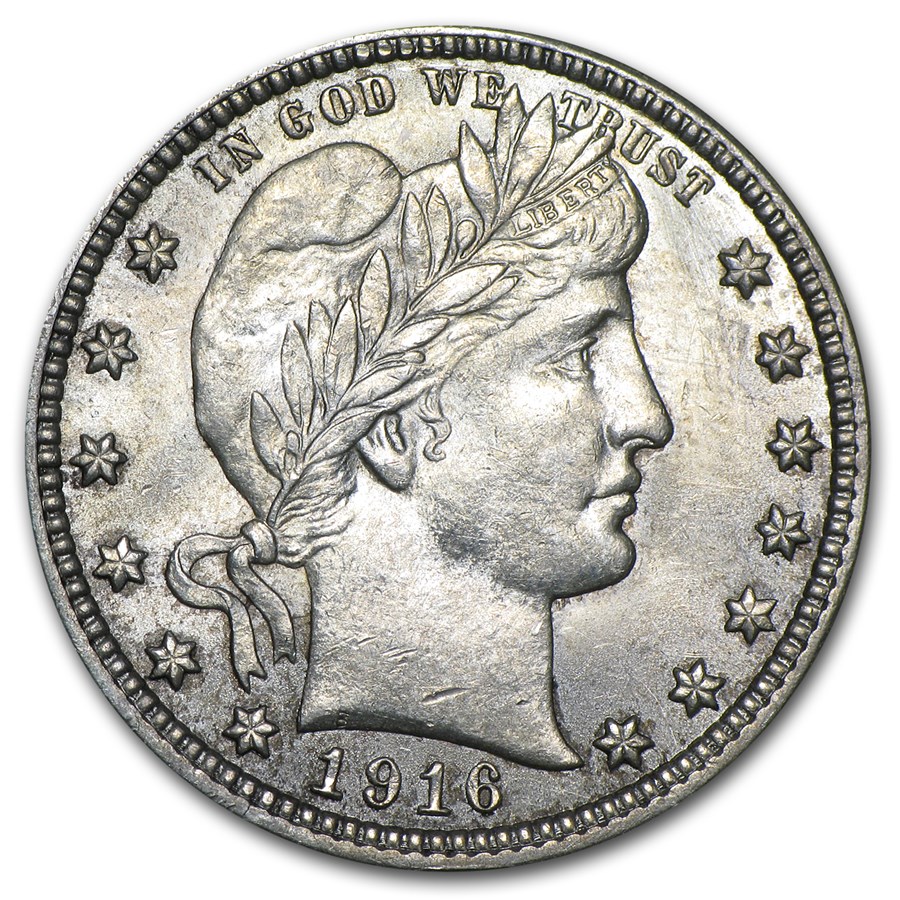 1916 Barber Quarter BU