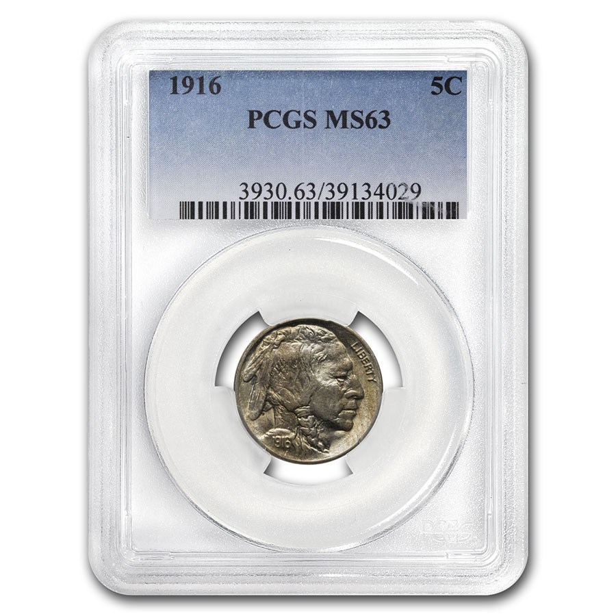 1916 Buffalo Nickel MS-63 PCGS