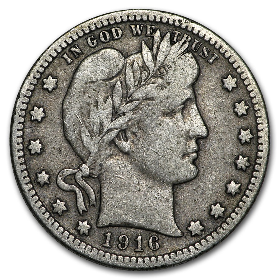 1916-D Barber Quarter Fine