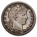 1916-D Barber Quarter VF