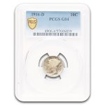 1916-D Mercury Dime Good-4 PCGS