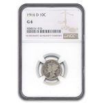 1916-D Mercury Dime Good-6 NGC
