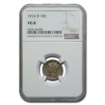 1916-D Mercury Dime VG-8 NGC