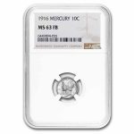 1916 Mercury Dime MS-63 NGC (FB)