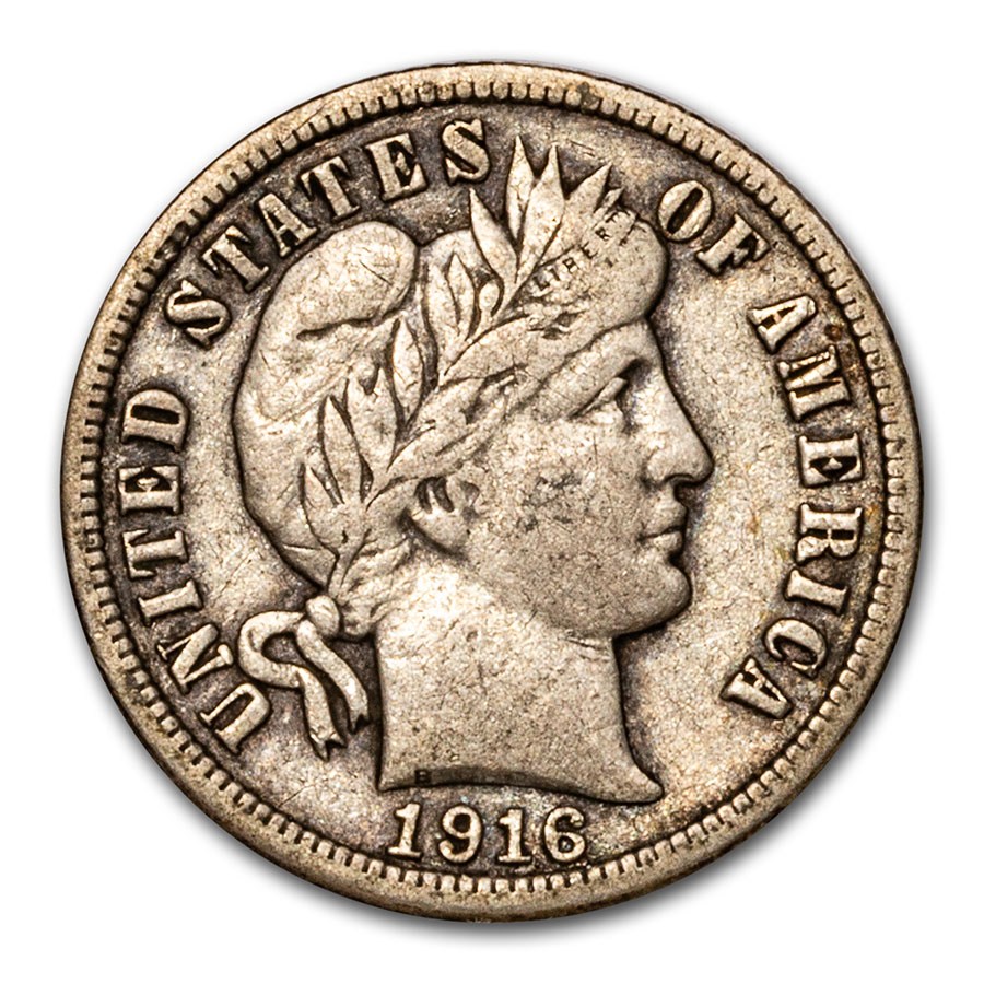 1916-S Barber Dime VF